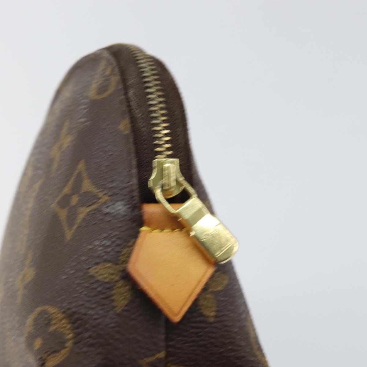 LOUIS VUITTON Monogram Pochette Cosmetic PM Cosmetic Pouch M47515 Auth BA10288