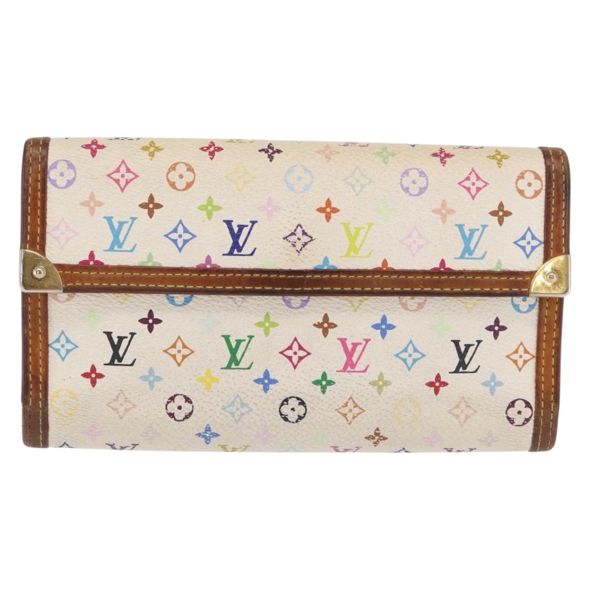 LOUIS VUITTON Multicolor Porte Tresor International Wallet M92659 Auth BA10304