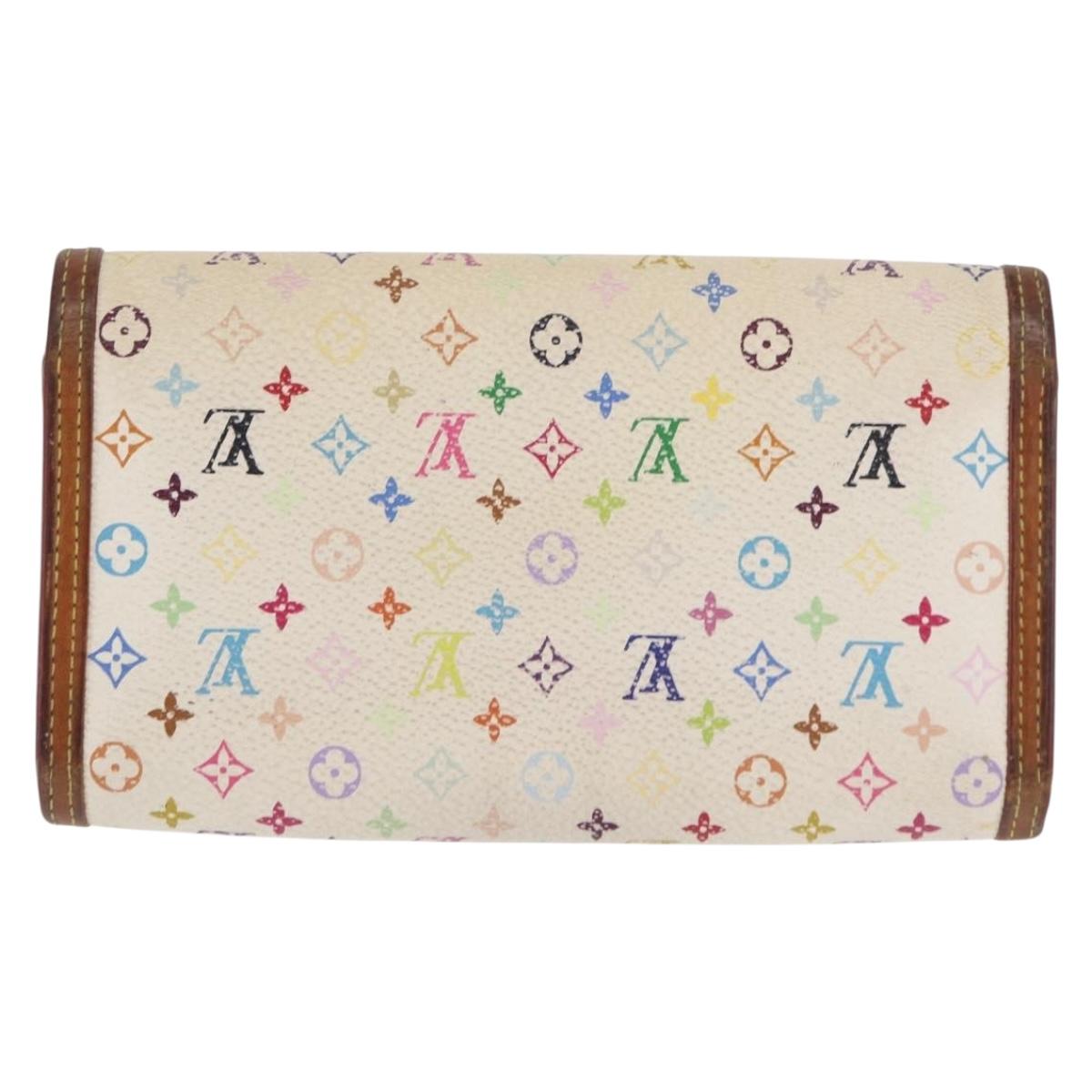 LOUIS VUITTON Multicolor Porte Tresor International Wallet M92659 Auth BA10304