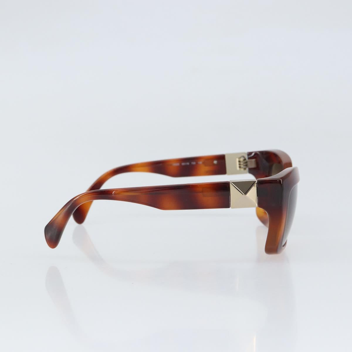 VALENTINO Sunglasses plastic Brown Auth BA10306