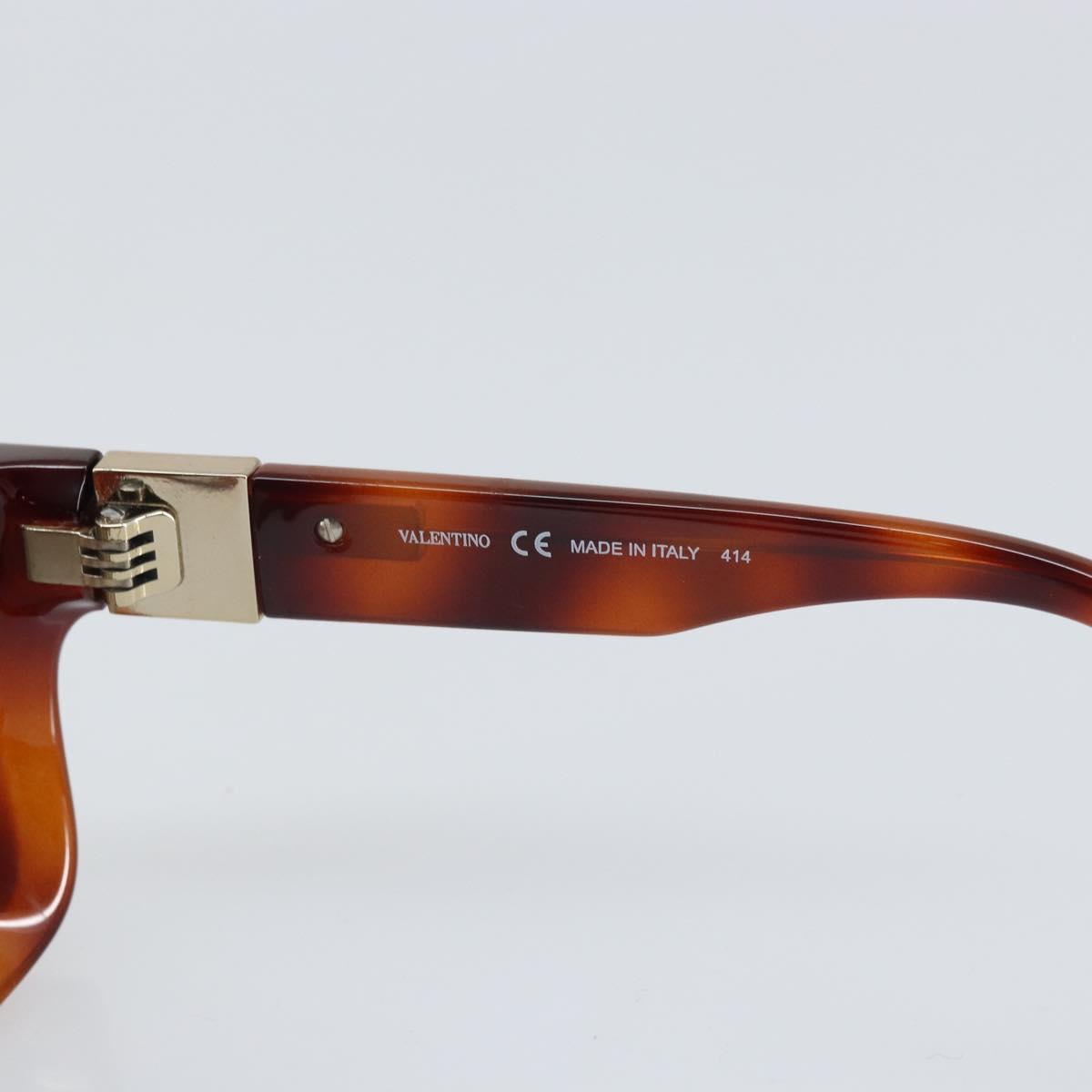 VALENTINO Sunglasses plastic Brown Auth BA10306