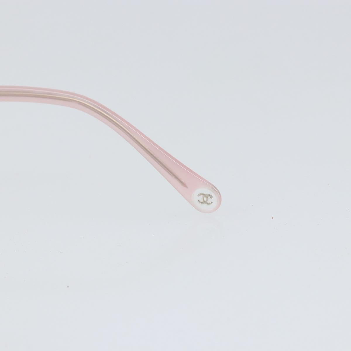 CHANEL Glasses plastic Pink CC Auth BA10307