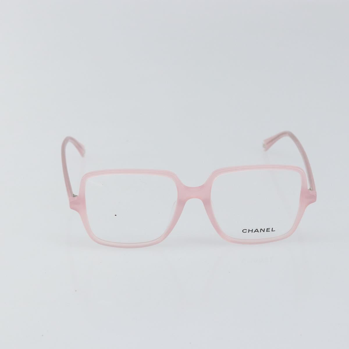 CHANEL Glasses plastic Pink CC Auth BA10307