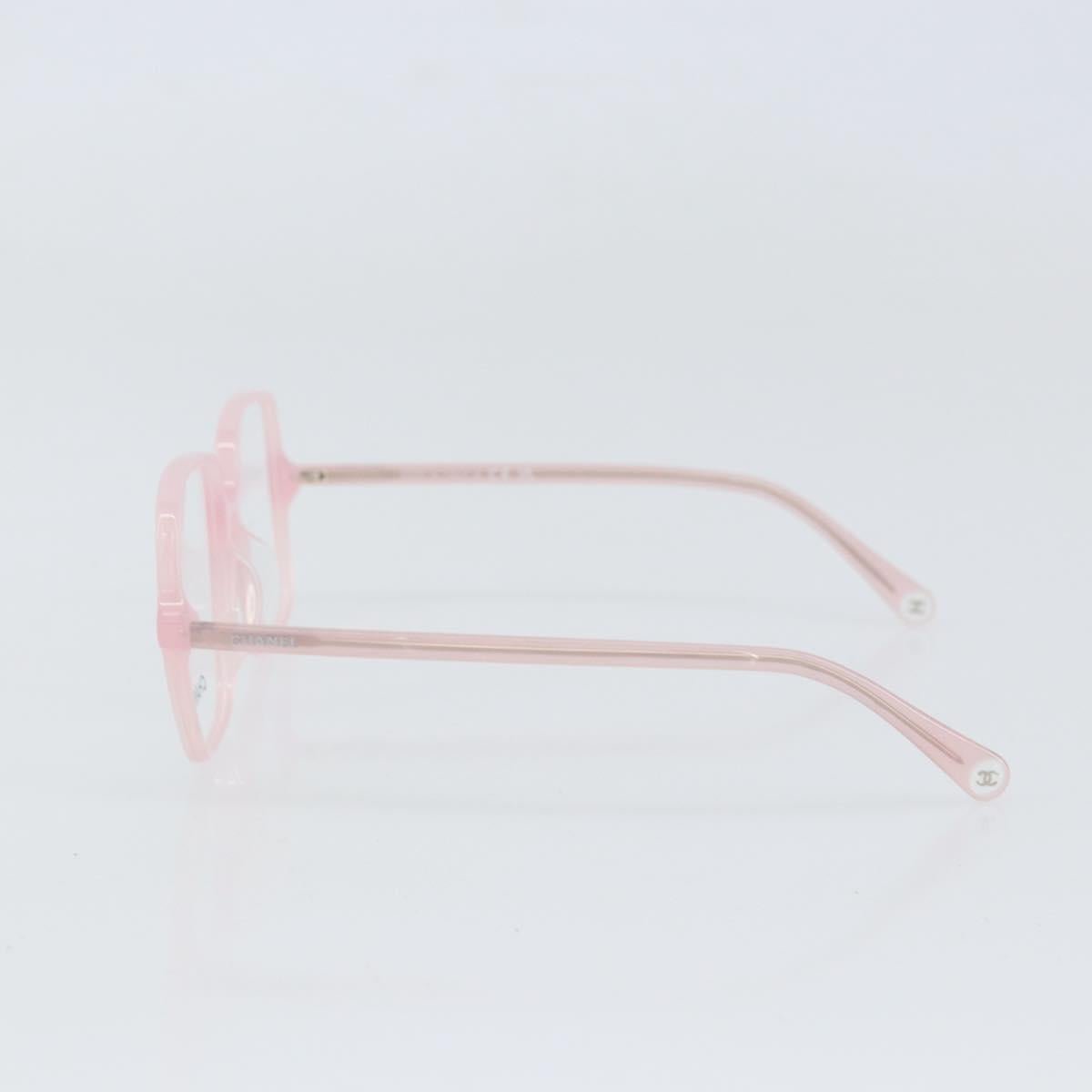 CHANEL Glasses plastic Pink CC Auth BA10307