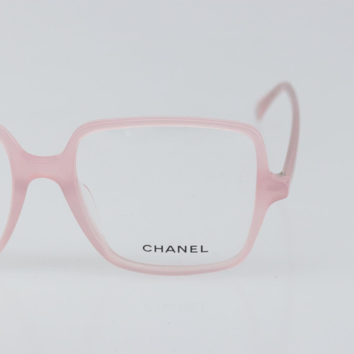 CHANEL Glasses plastic Pink CC Auth BA10307