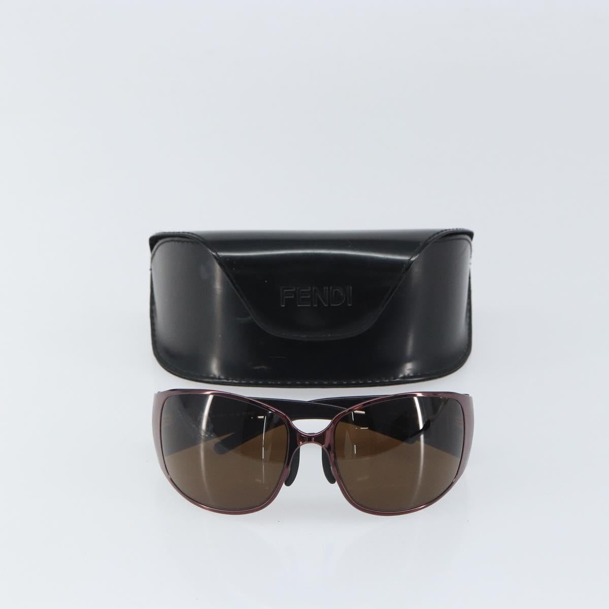 FENDI Zucca Sunglasses plastic Pink Auth BA10312