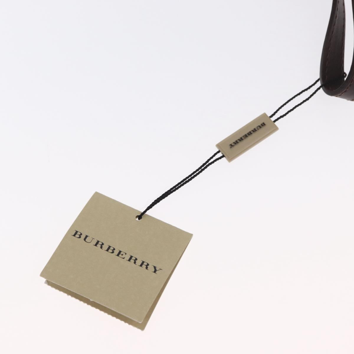 BURBERRY Nova Check Clutch Bag PVC Leather Beige Auth BA10320M