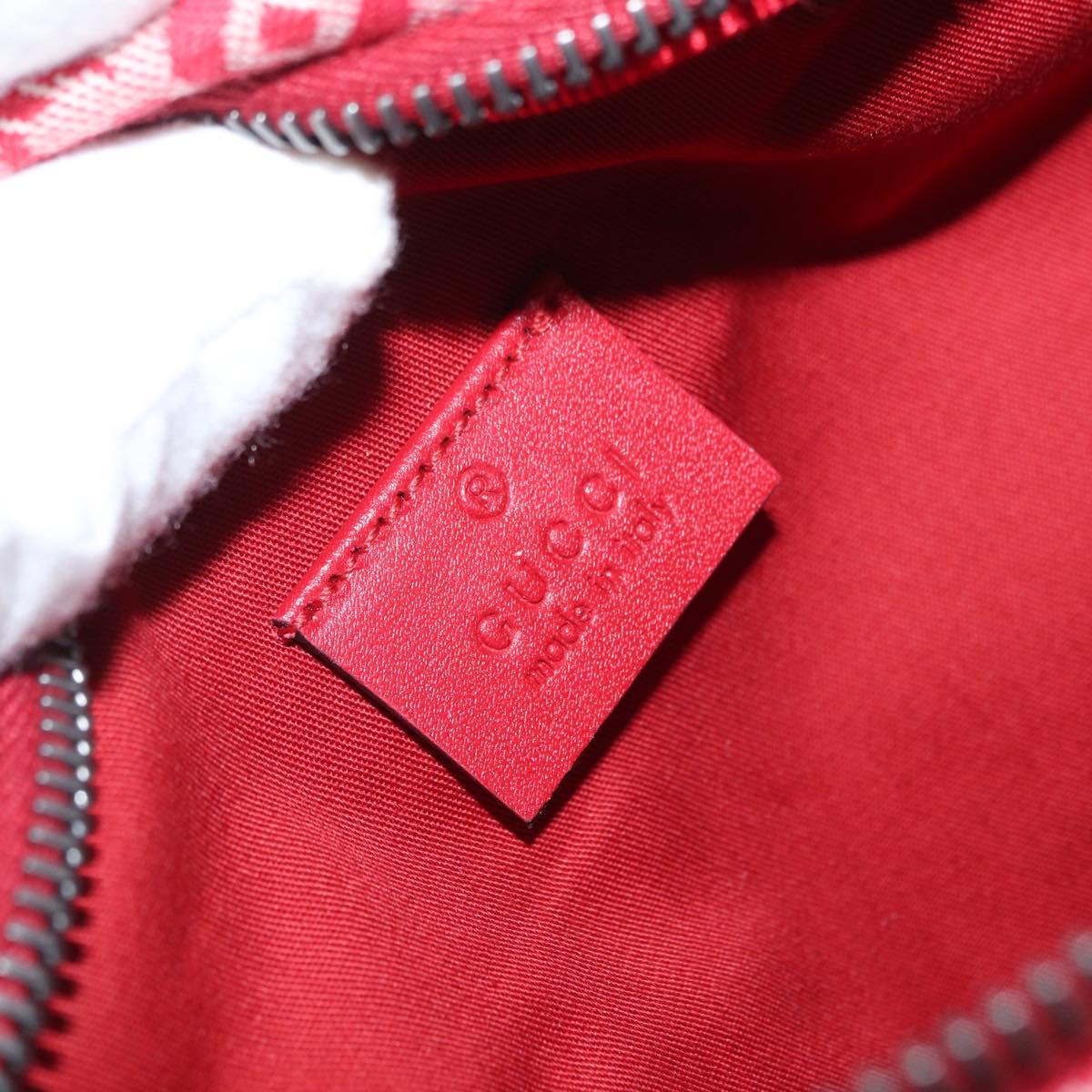 GUCCI Children's Sherry Line Waist bag Canvas Navy Red 502095 Auth BA10332
