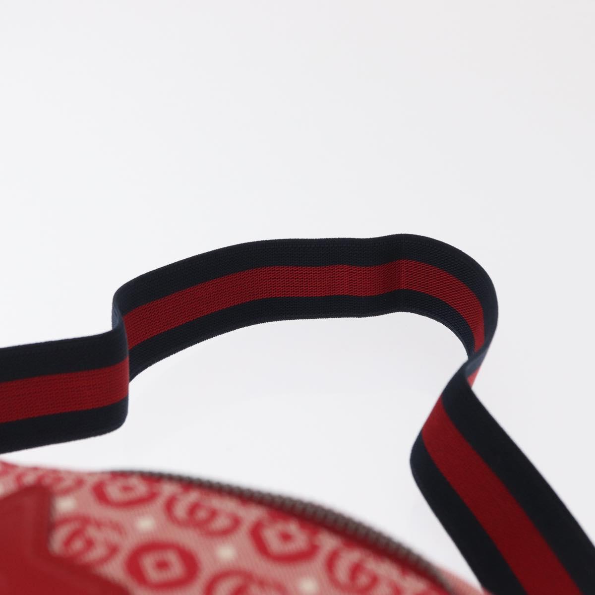 GUCCI Children's Sherry Line Waist bag Canvas Navy Red 502095 Auth BA10332