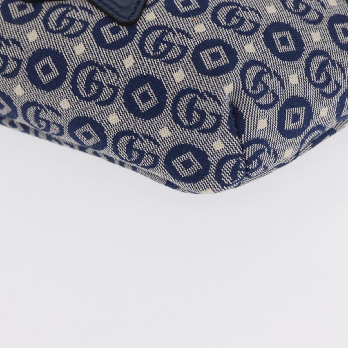 GUCCI Children's Sherry Line Waist bag Canvas Navy Red blue 502095 Auth BA10335