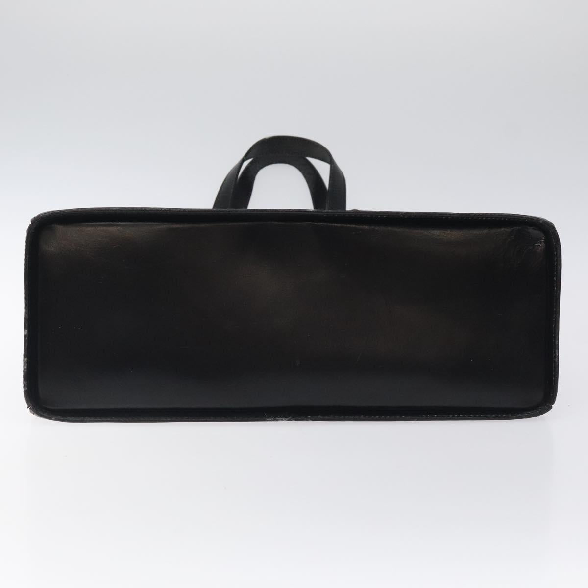 BALLY Shoulder Bag Leather Black Gold Auth BA1034