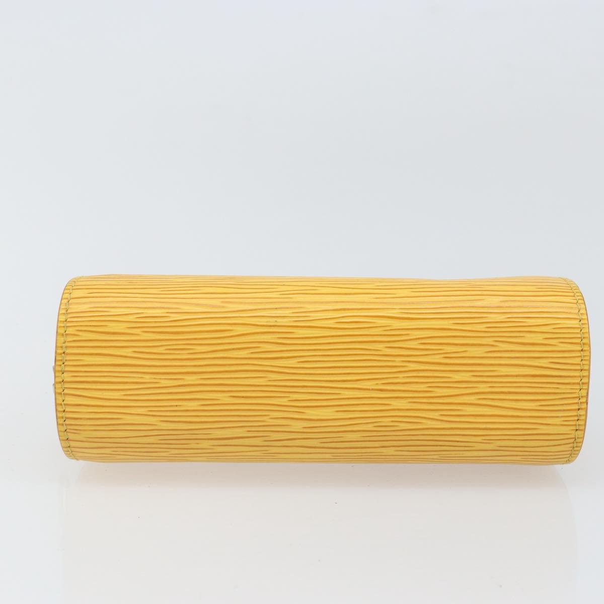 LOUIS VUITTON Epi Dauphine PM Pouch Yellow M48449 LV Auth BA10347