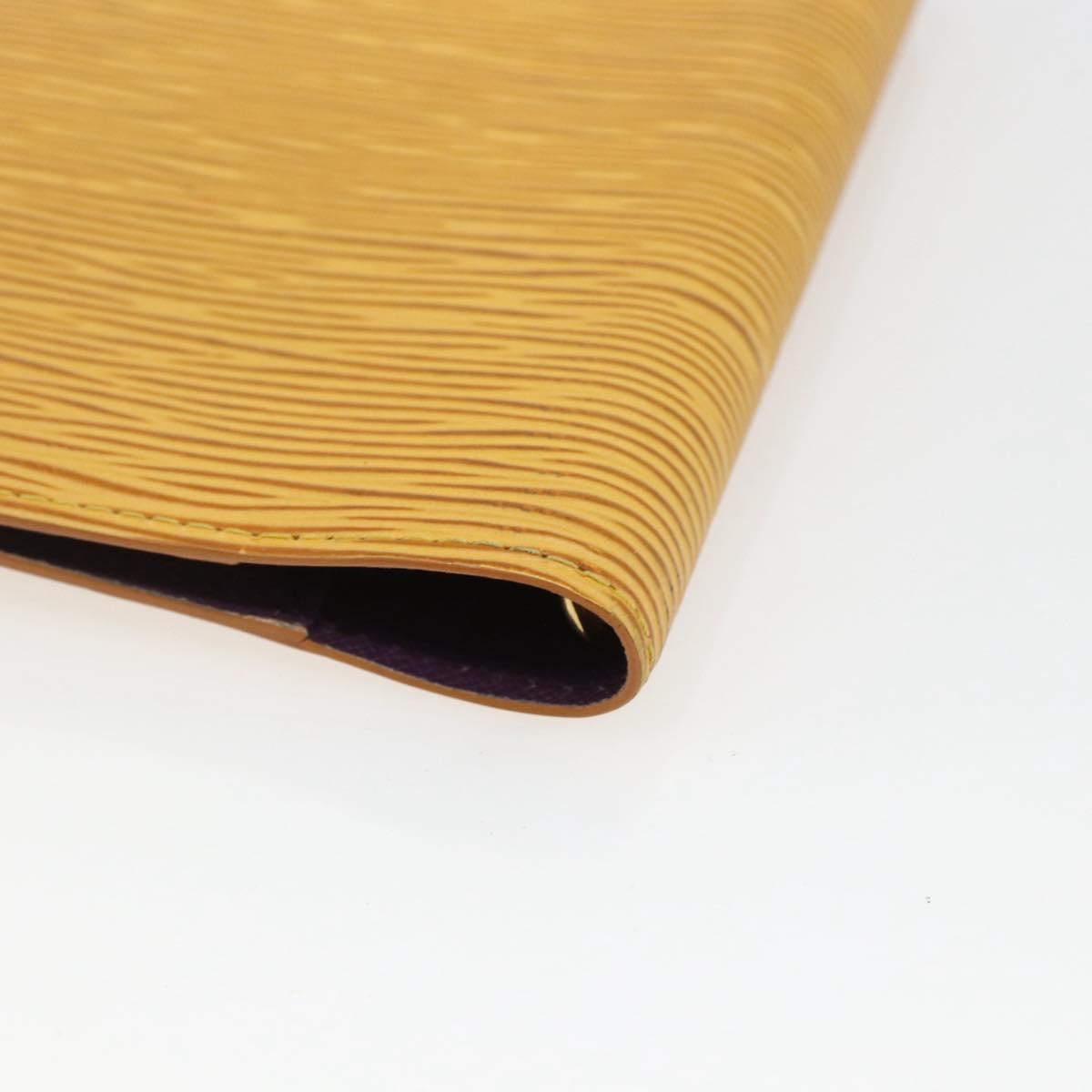 LOUIS VUITTON Epi Agenda PM Day Planner Cover Yellow R20059 LV Auth BA10348