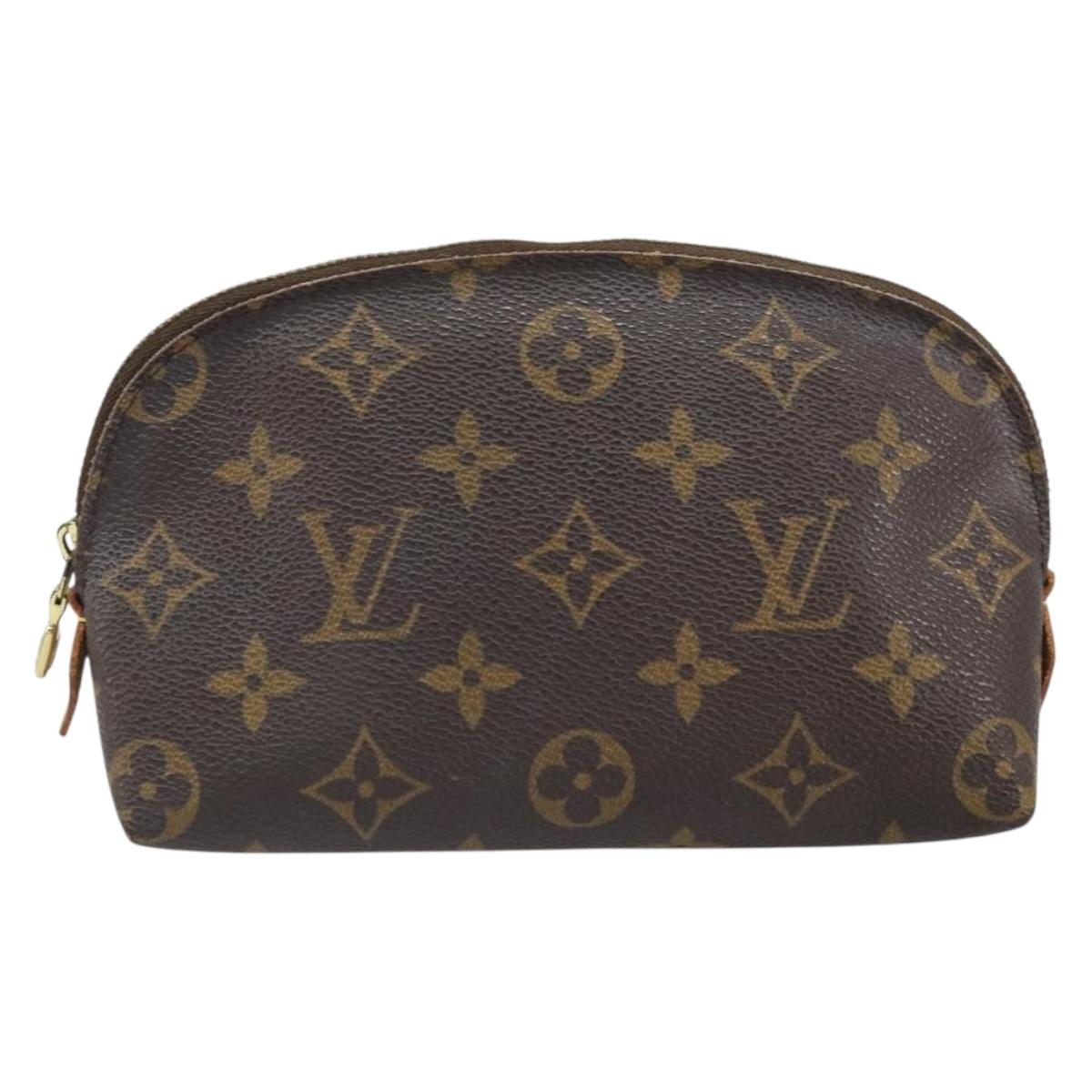 LOUIS VUITTON Monogram Pochette Cosmetic PM Cosmetic Pouch M47515 Auth BA10349