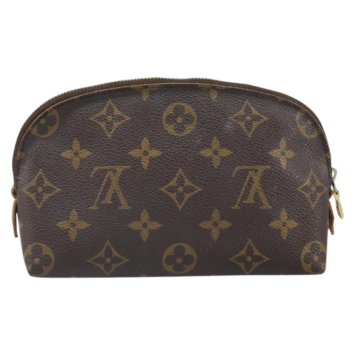 LOUIS VUITTON Monogram Pochette Cosmetic PM Cosmetic Pouch M47515 Auth BA10349
