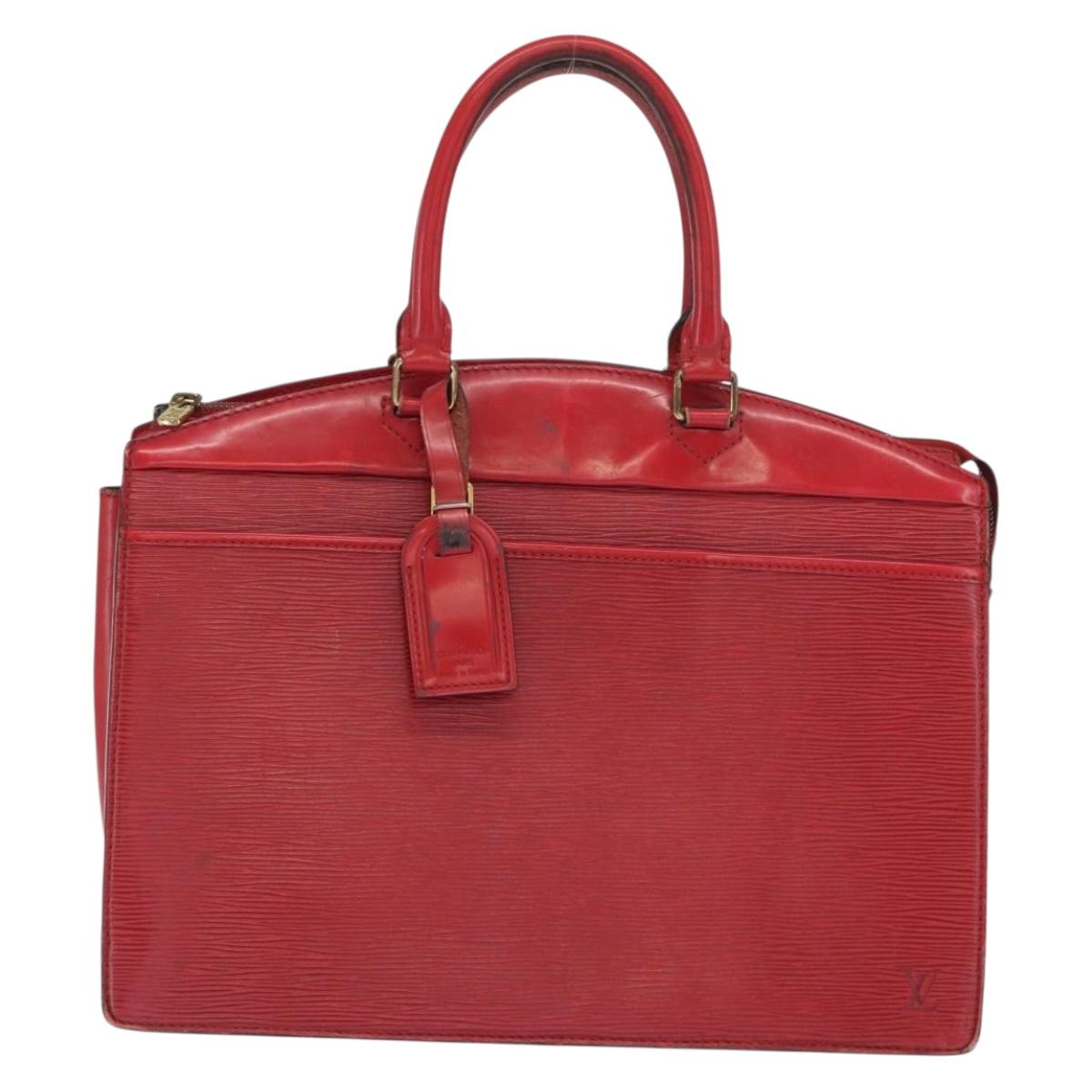 LOUIS VUITTON Epi Riviera Hand Bag Red M48187 LV Auth BA10352