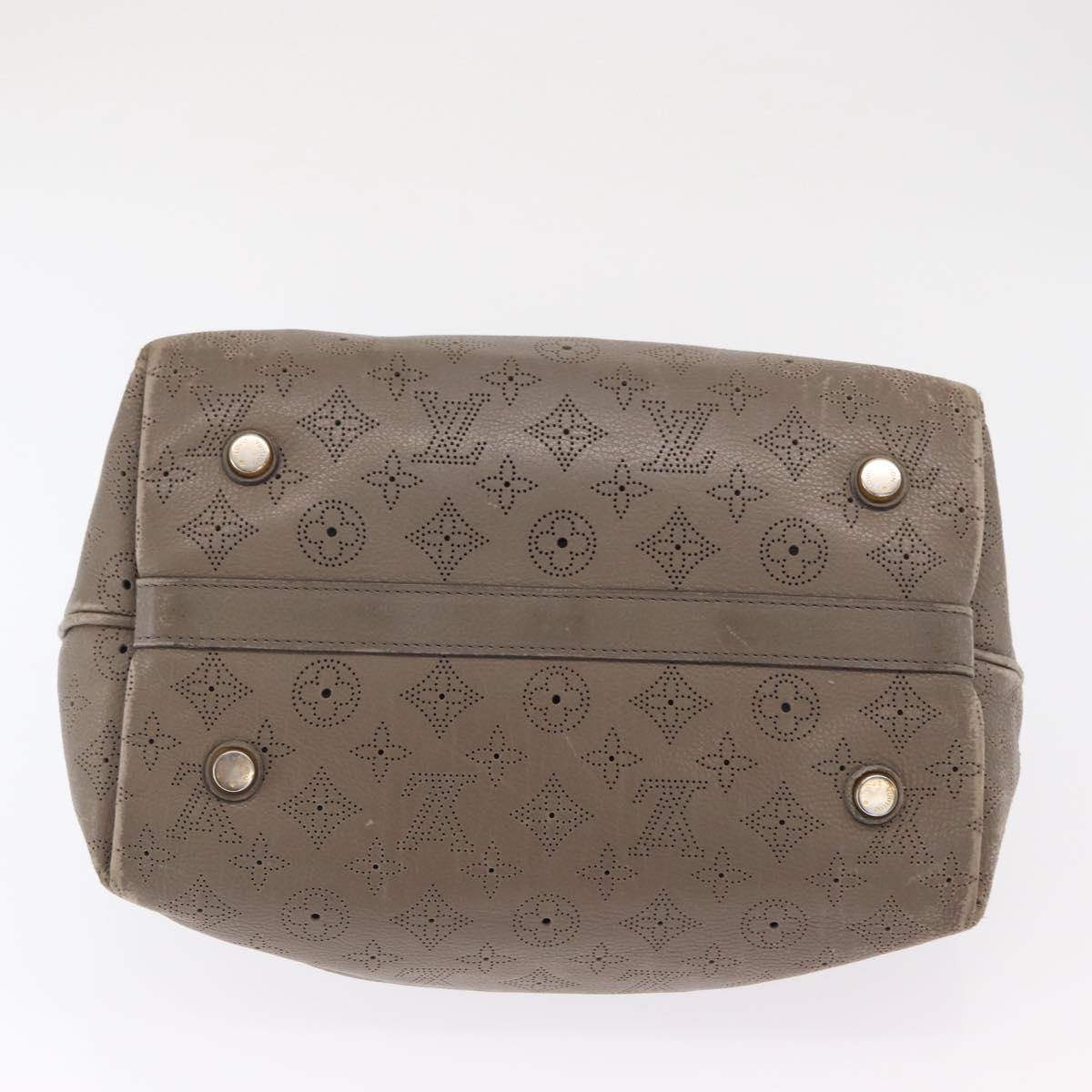 LOUIS VUITTON Mahina Shiels PM Hand Bag Leather Opal M93084 LV Auth BA10353
