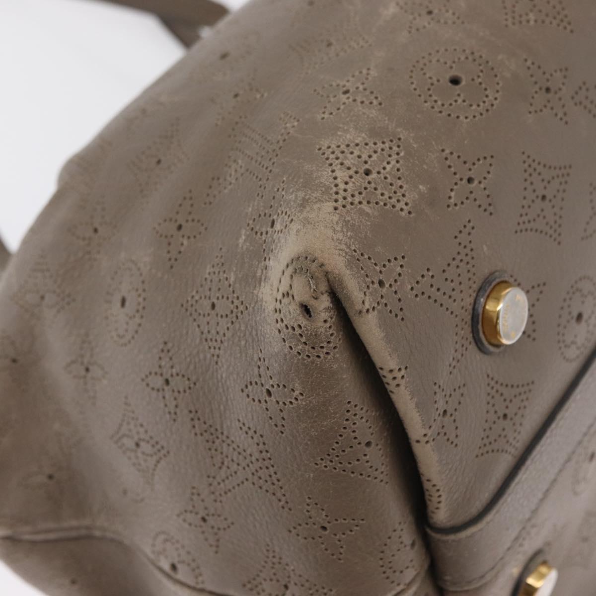 LOUIS VUITTON Mahina Shiels PM Hand Bag Leather Opal M93084 LV Auth BA10353
