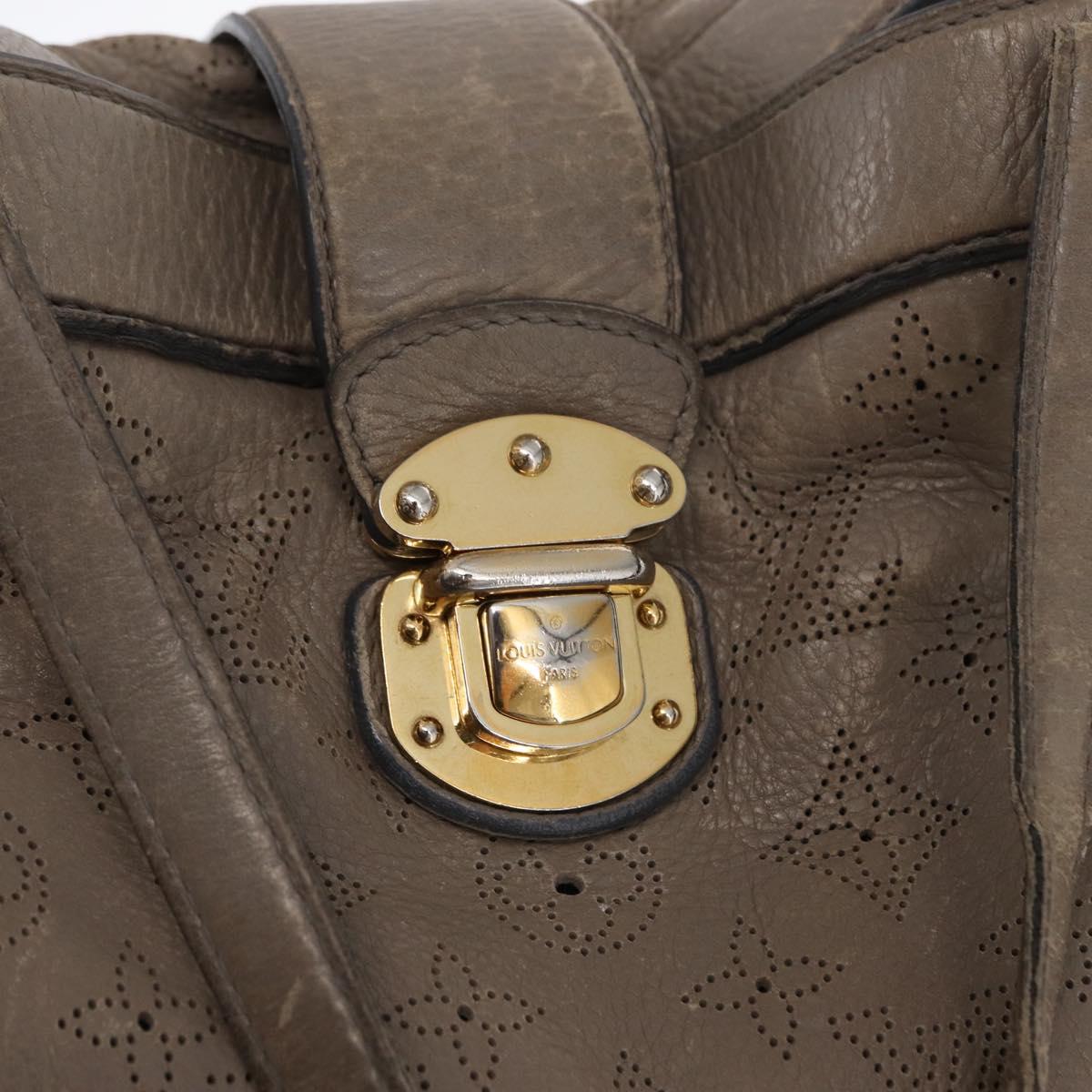 LOUIS VUITTON Mahina Shiels PM Hand Bag Leather Opal M93084 LV Auth BA10353