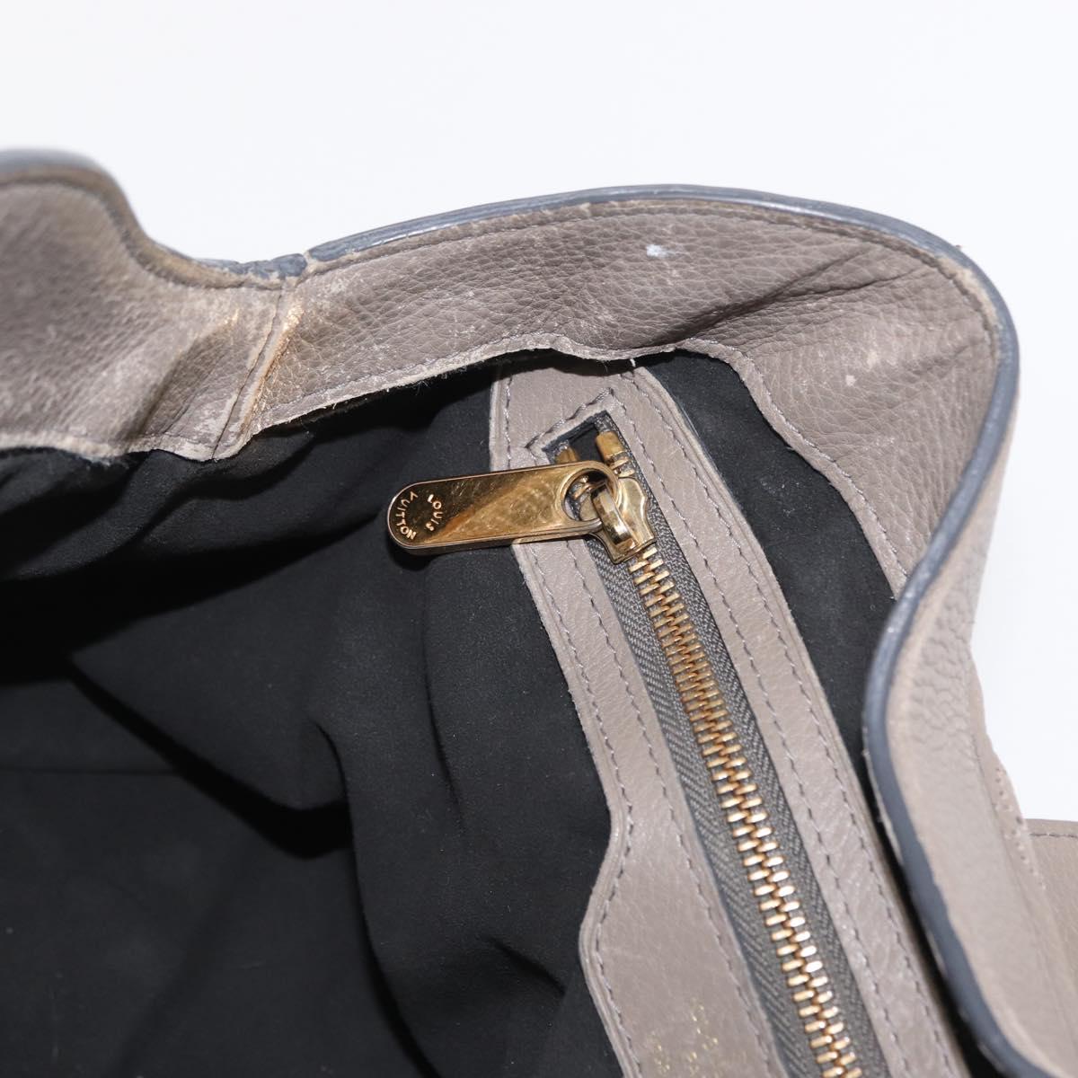 LOUIS VUITTON Mahina Shiels PM Hand Bag Leather Opal M93084 LV Auth BA10353