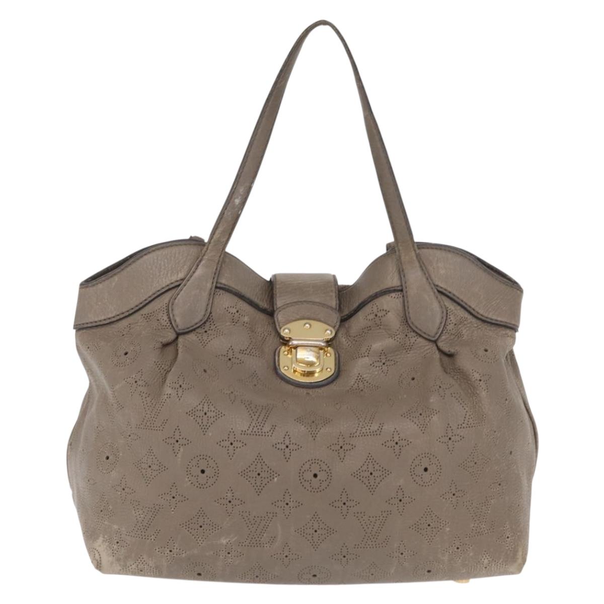 LOUIS VUITTON Mahina Shiels PM Hand Bag Leather Opal M93084 LV Auth BA10353