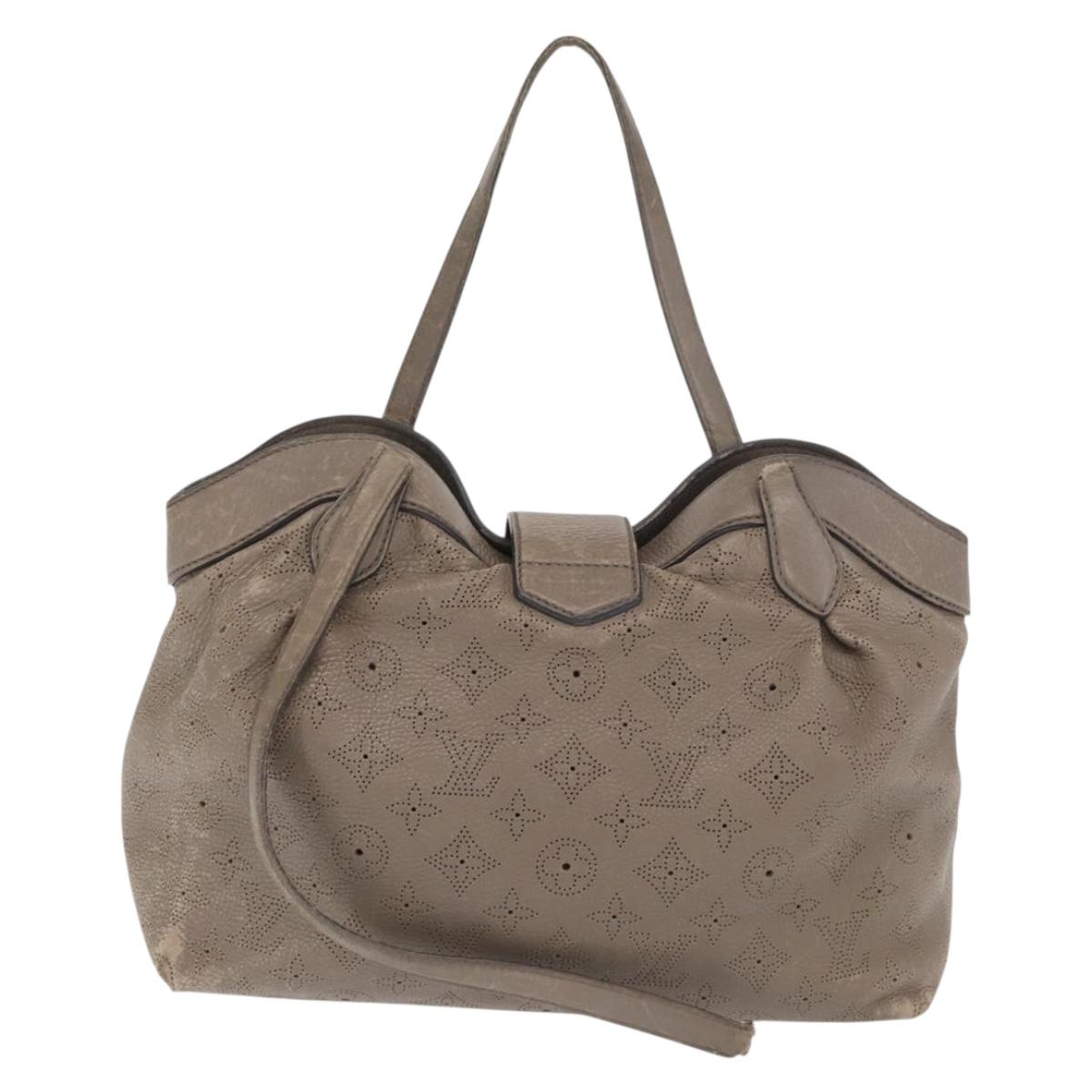 LOUIS VUITTON Mahina Shiels PM Hand Bag Leather Opal M93084 LV Auth BA10353