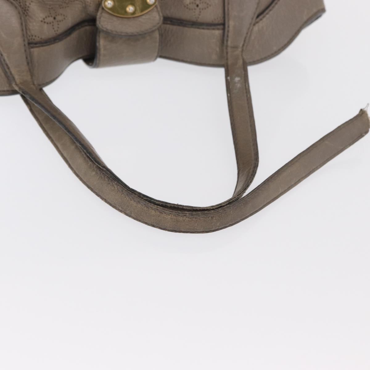 LOUIS VUITTON Mahina Shiels PM Hand Bag Leather Opal M93084 LV Auth BA10353