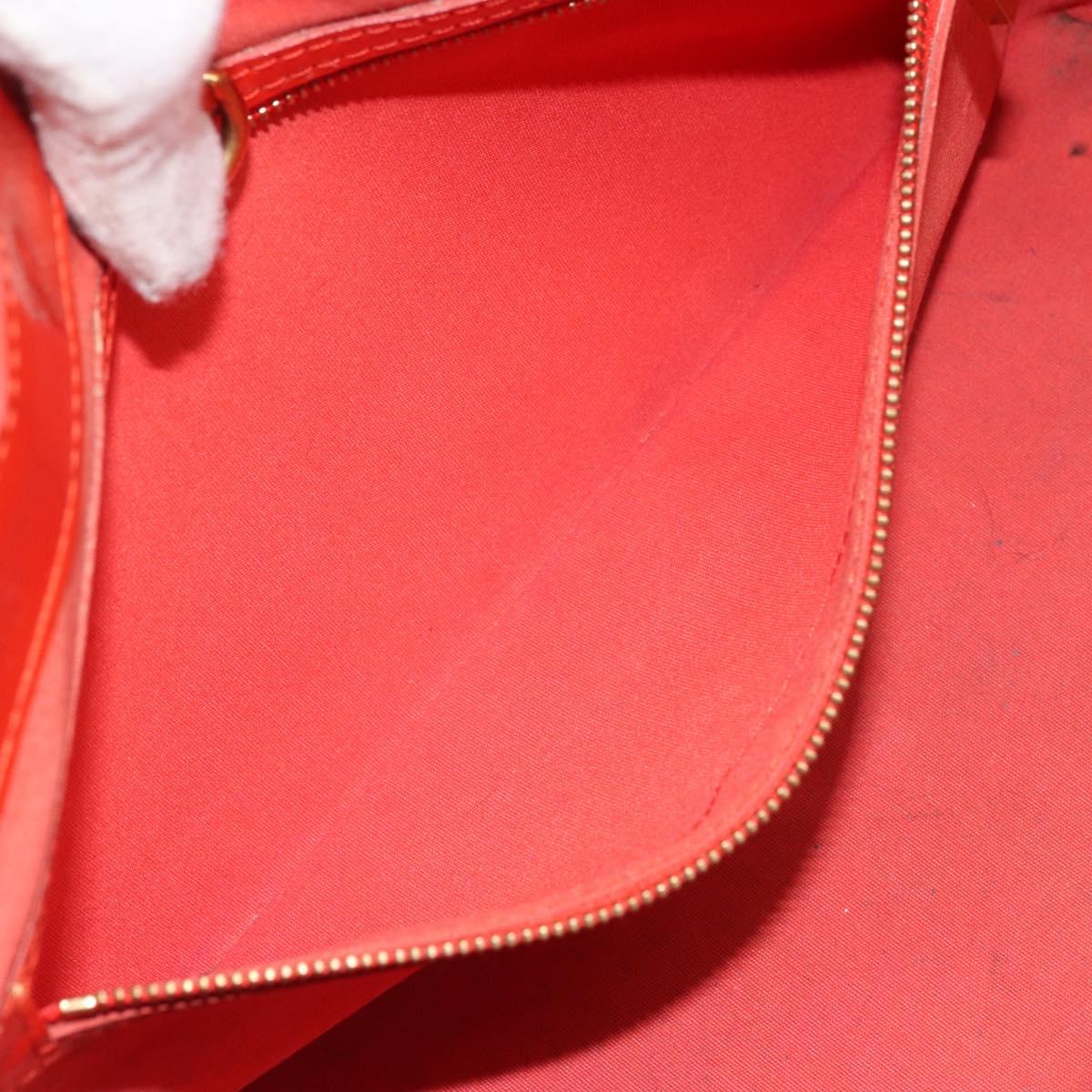 LOUIS VUITTON Monogram Vernis Wilshire PM Bag Orenge Sunset M93644 Auth BA10354