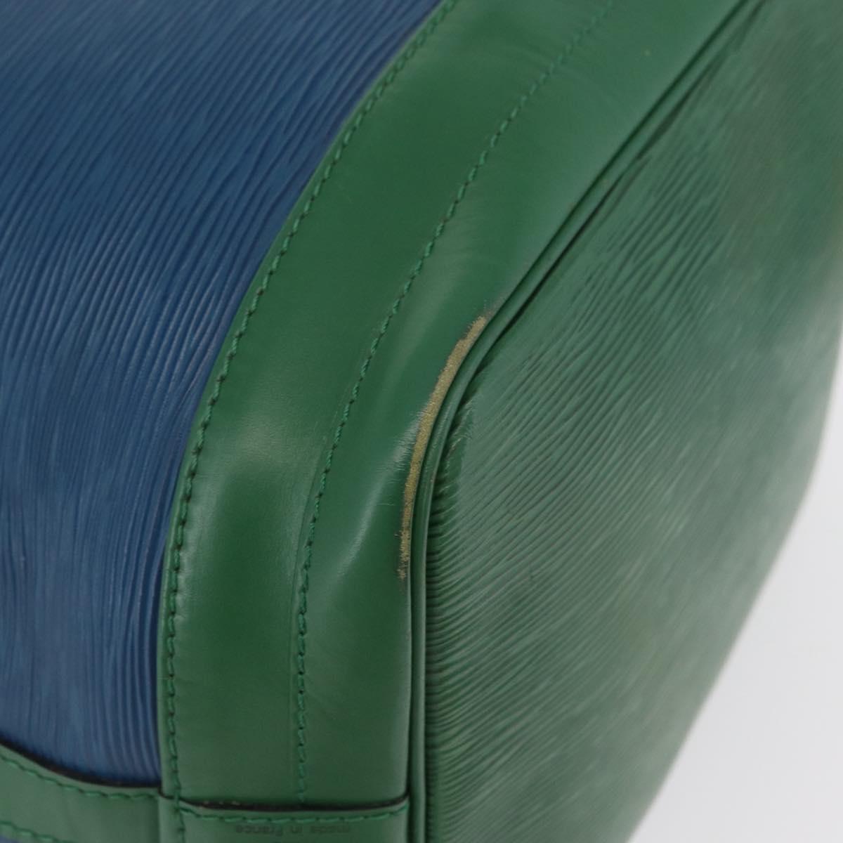 LOUIS VUITTON Epi Noe Shoulder Bag Bicolor Green Blue M44044 LV Auth BA10355