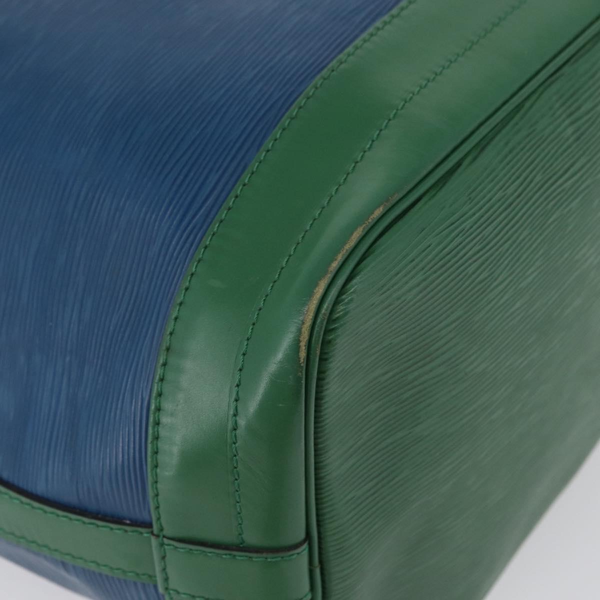 LOUIS VUITTON Epi Noe Shoulder Bag Bicolor Green Blue M44044 LV Auth BA10355