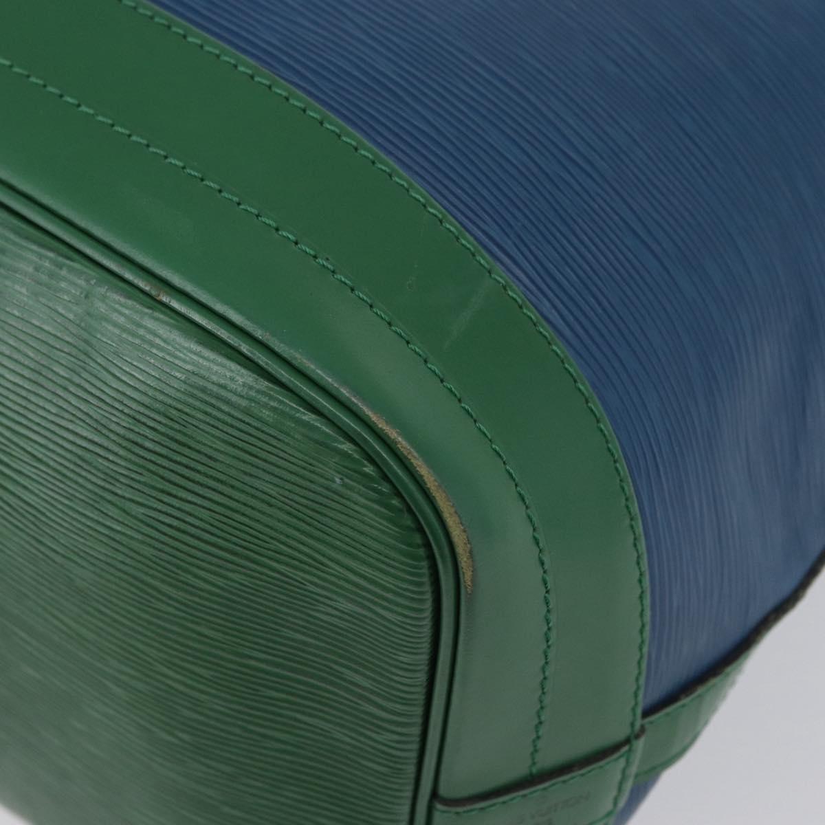LOUIS VUITTON Epi Noe Shoulder Bag Bicolor Green Blue M44044 LV Auth BA10355