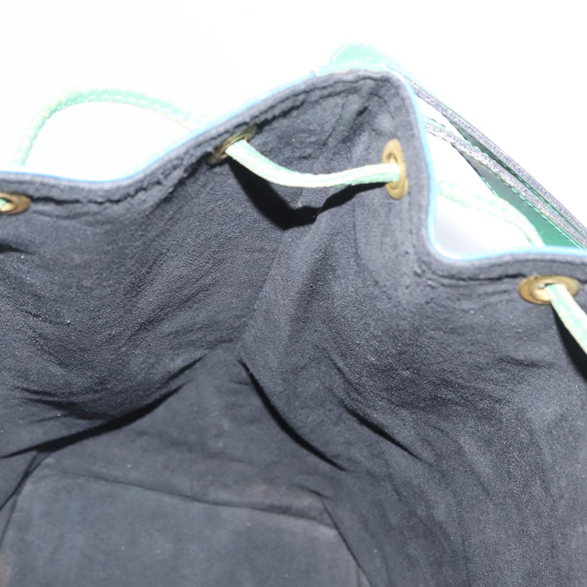 LOUIS VUITTON Epi Noe Shoulder Bag Bicolor Green Blue M44044 LV Auth BA10355