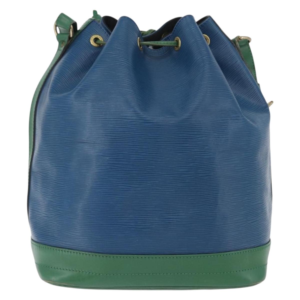 LOUIS VUITTON Epi Noe Shoulder Bag Bicolor Green Blue M44044 LV Auth BA10355