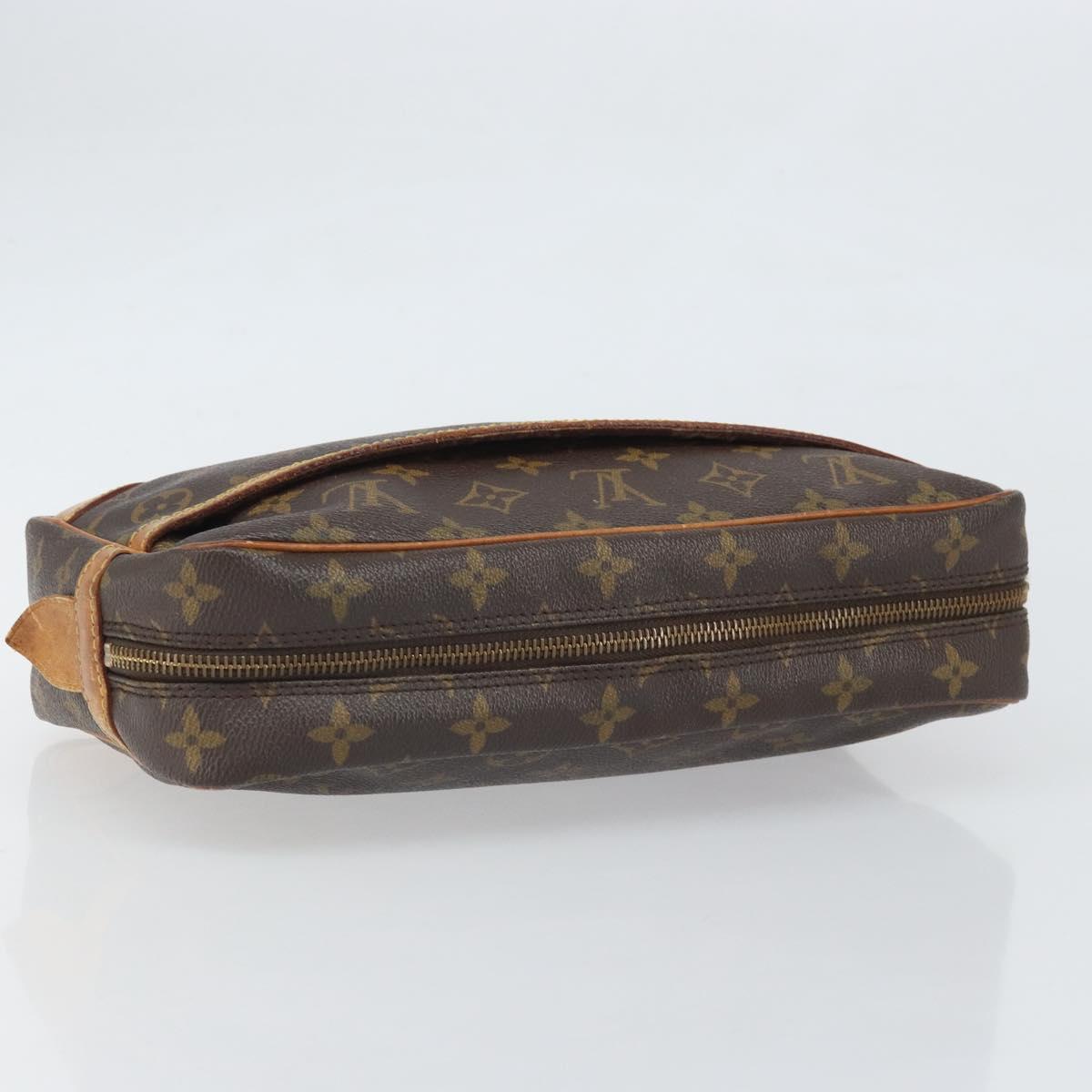 LOUIS VUITTON Monogram Compiegne 28 Clutch Bag M51845 LV Auth BA10368