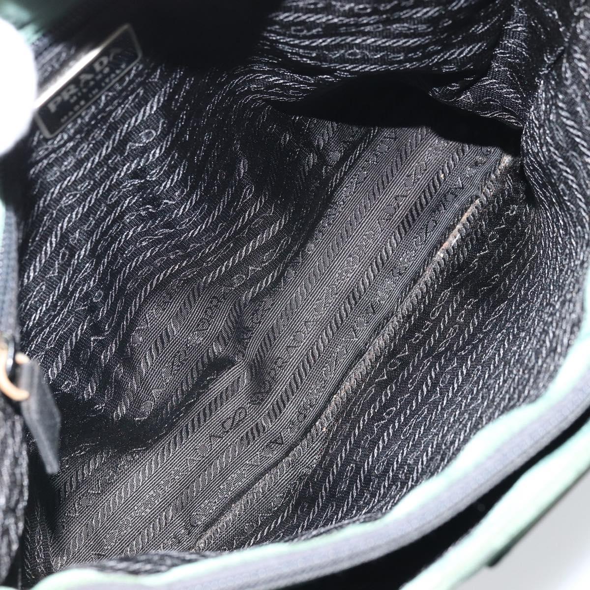 PRADA Tote Bag Nylon Green Auth BA10373
