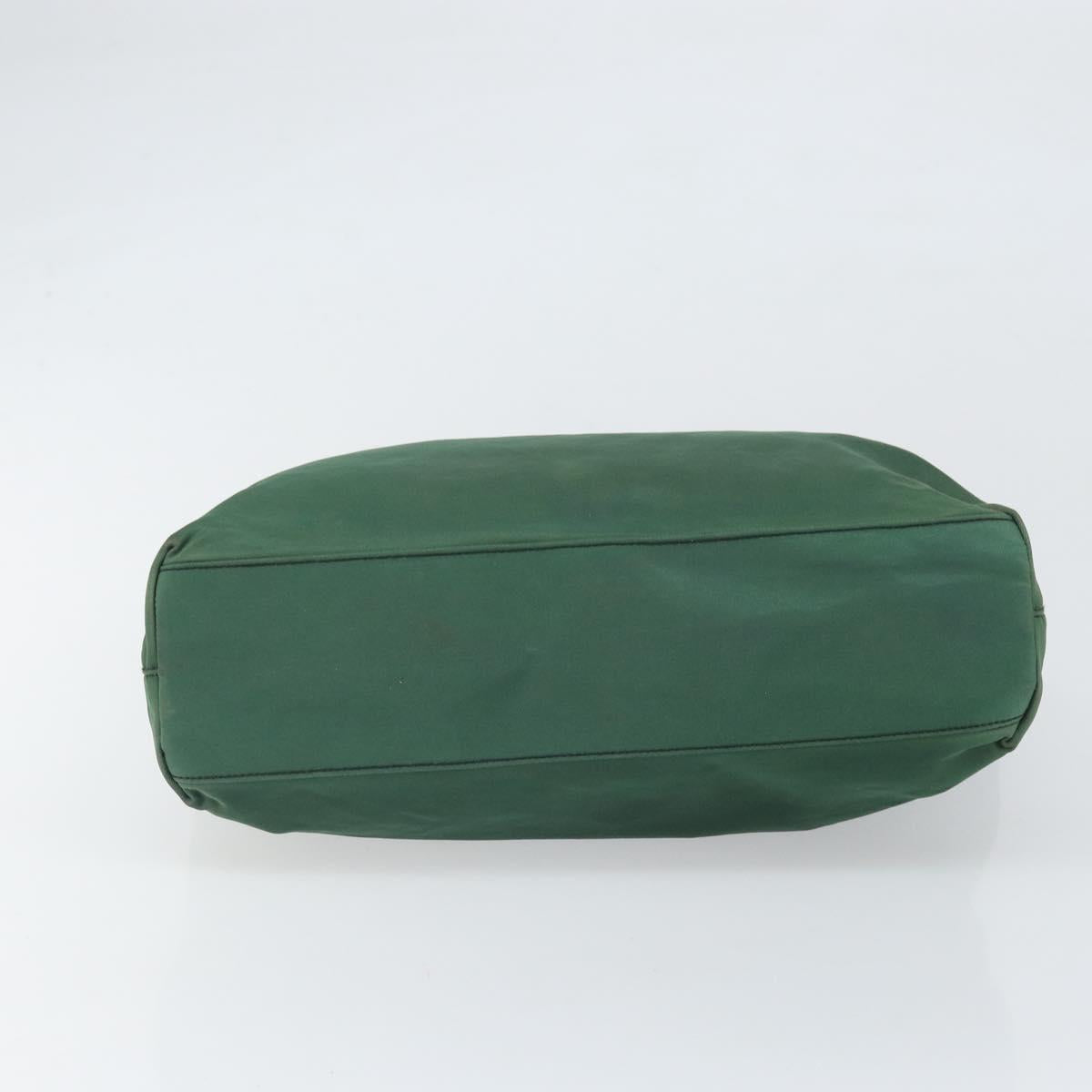 PRADA Tote Bag Nylon Green Auth BA10373