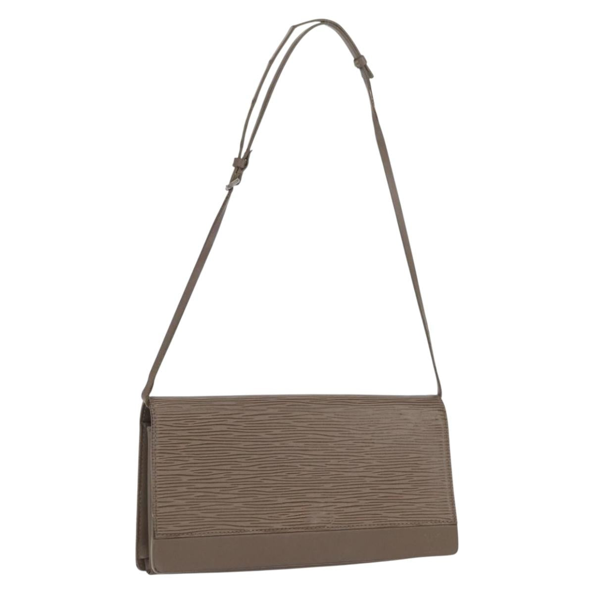 LOUIS VUITTON Epi Honfleur Clutch Bag Lilac M5273B LV Auth BA10378