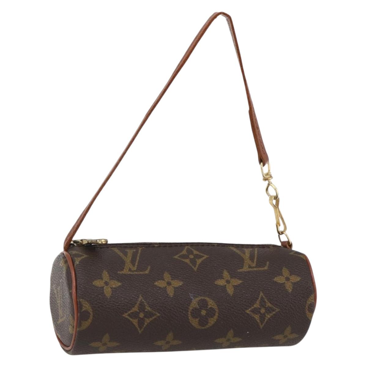 LOUIS VUITTON Monogram Papillon Pouch LV Auth BA10382