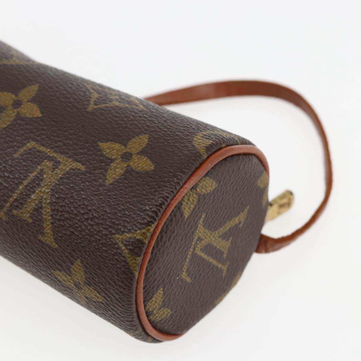 LOUIS VUITTON Monogram Papillon Pouch LV Auth BA10382