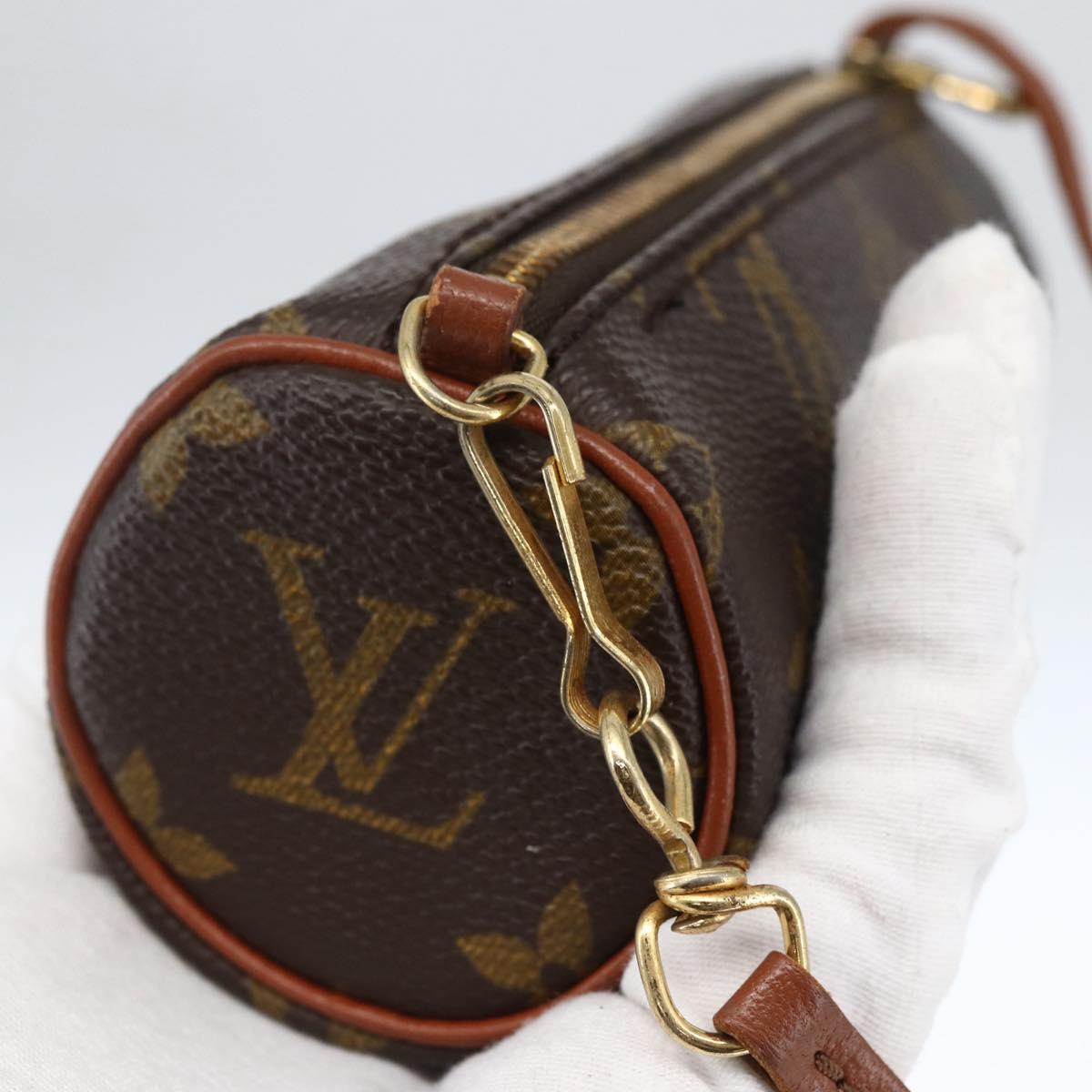 LOUIS VUITTON Monogram Papillon Pouch LV Auth BA10382