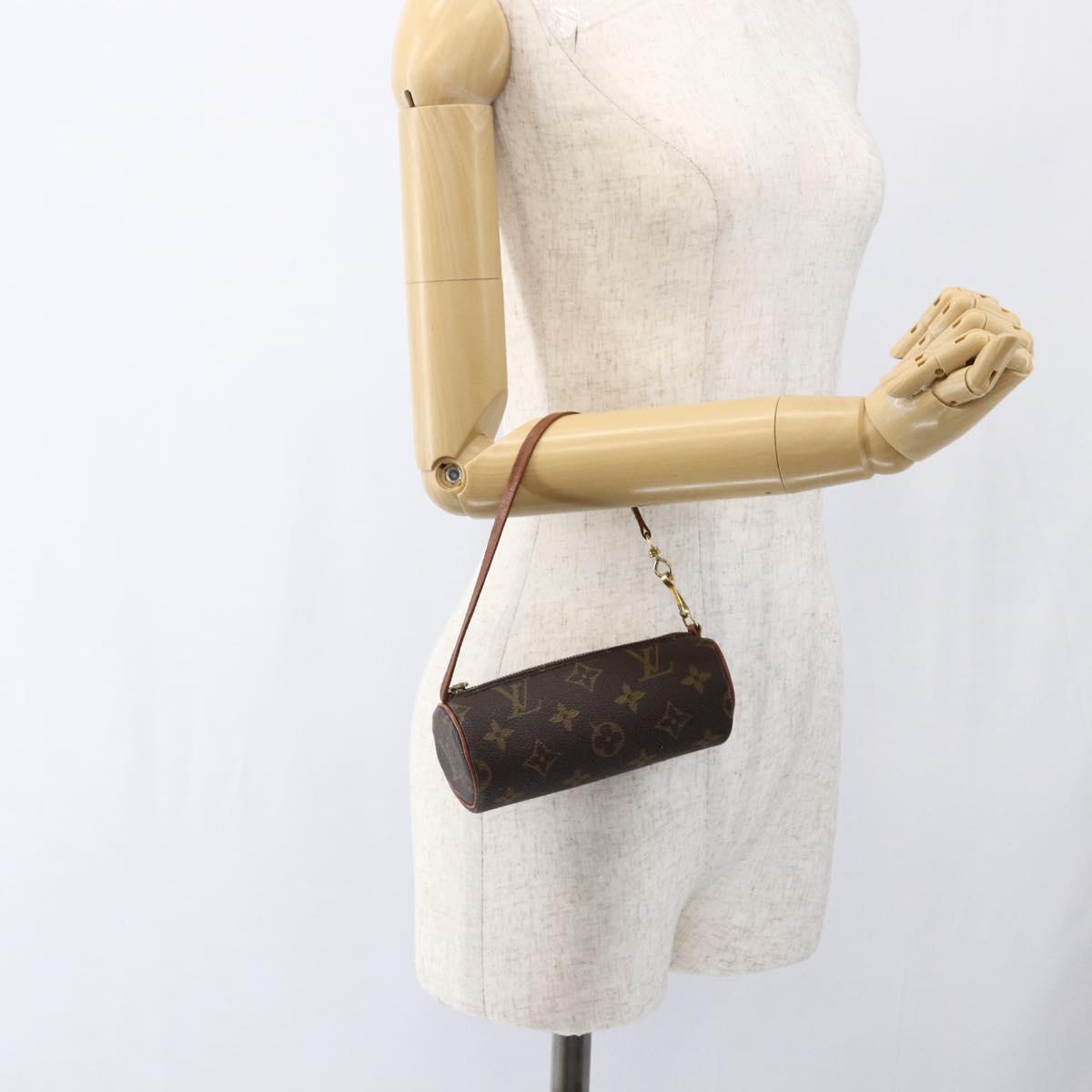 LOUIS VUITTON Monogram Papillon Pouch LV Auth BA10382
