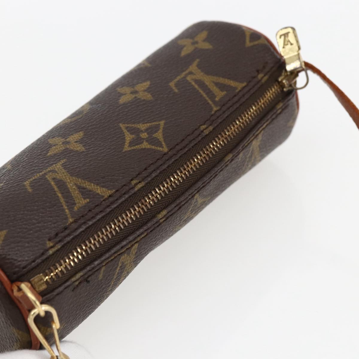 LOUIS VUITTON Monogram Papillon Pouch LV Auth BA10382