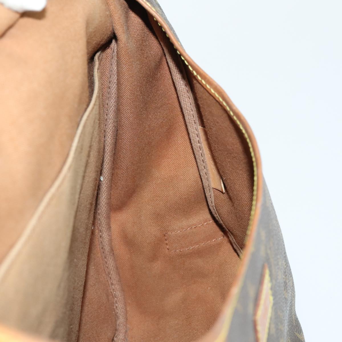 LOUIS VUITTON Monogram Saumur 35 Shoulder Bag M42254 LV Auth BA10390