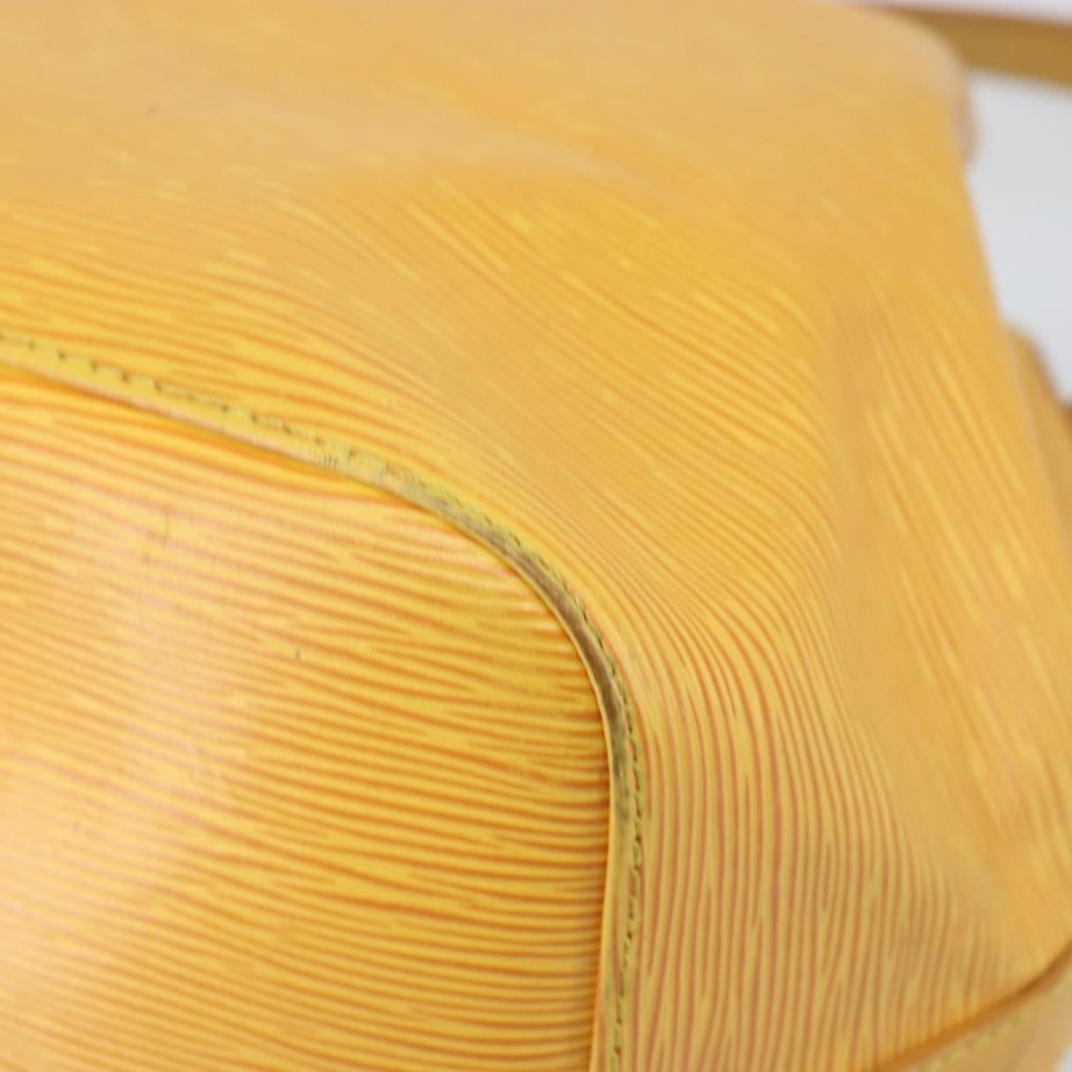 LOUIS VUITTON Epi Petit Noe Shoulder Bag Yellow M44109 LV Auth BA10392