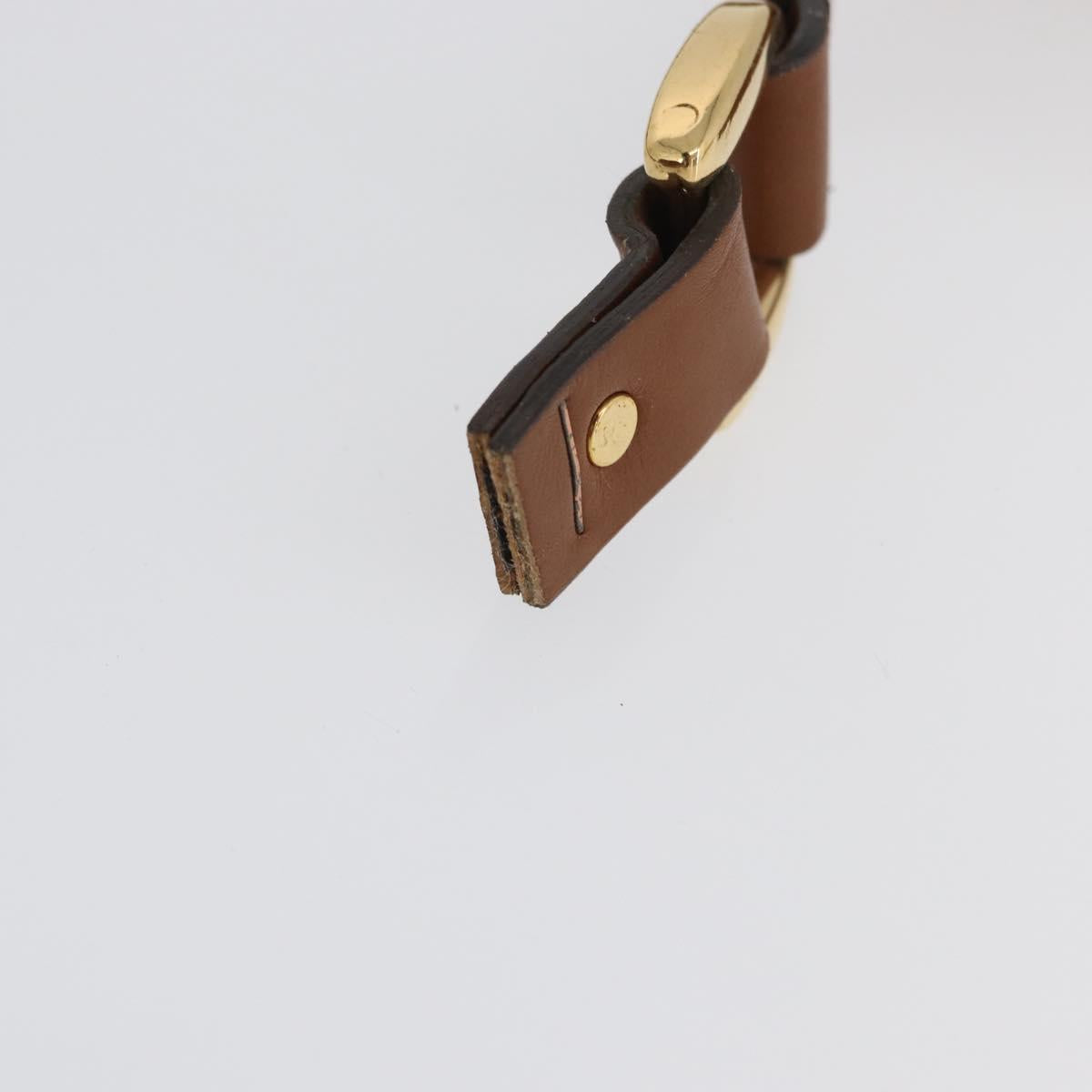 GUCCI GG Canvas Shoulder Bag Beige Gold Auth BA10397