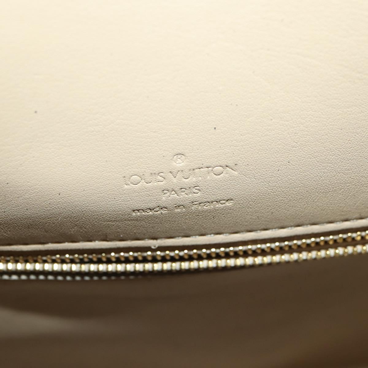 LOUIS VUITTON Monogram Vernis Mercer Boston Bag Beige M91000 LV Auth BA10406