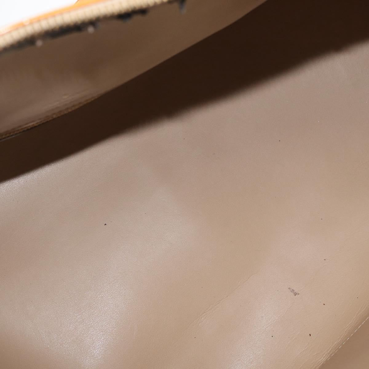 LOUIS VUITTON Monogram Vernis Mercer Boston Bag Beige M91000 LV Auth BA10406