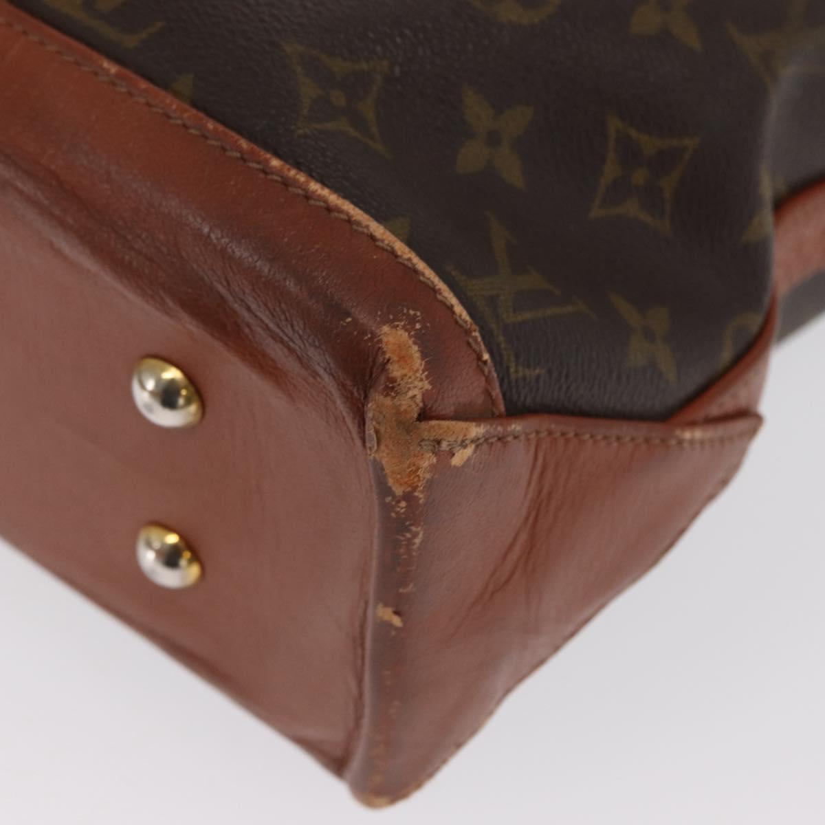 LOUIS VUITTON Monogram Sac Weekend PM Hand Bag M42425 LV Auth BA10407