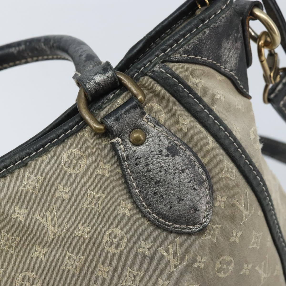 LOUIS VUITTON Monogram Idylle Buzasu Anjoul Hand Bag Platine M95622 Auth BA10412