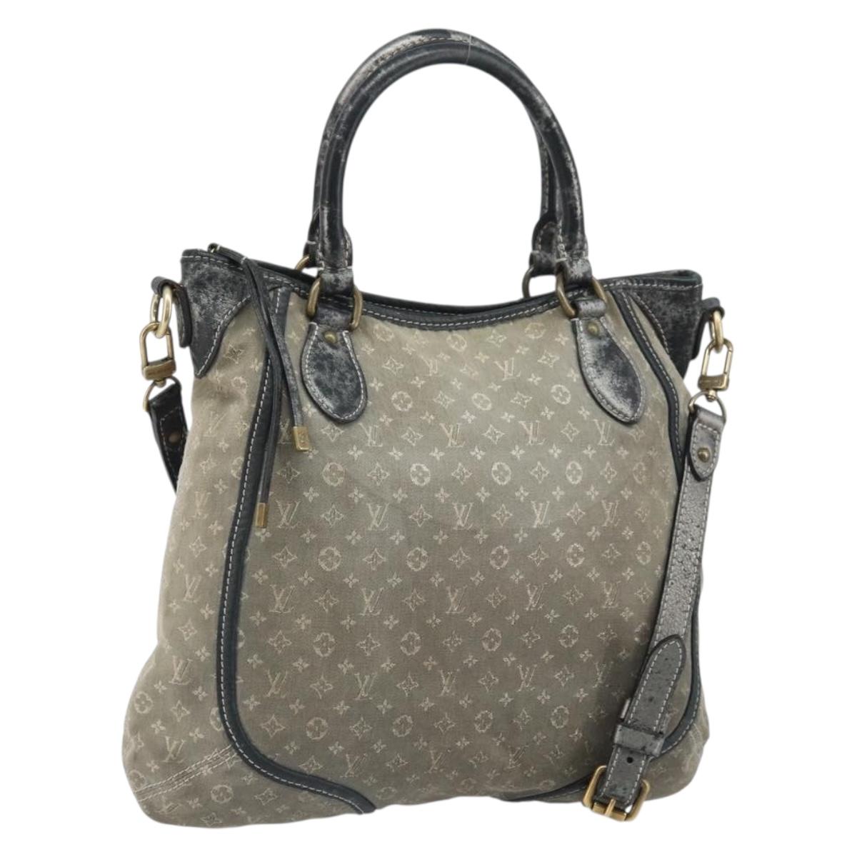 LOUIS VUITTON Monogram Idylle Buzasu Anjoul Hand Bag Platine M95622 Auth BA10412